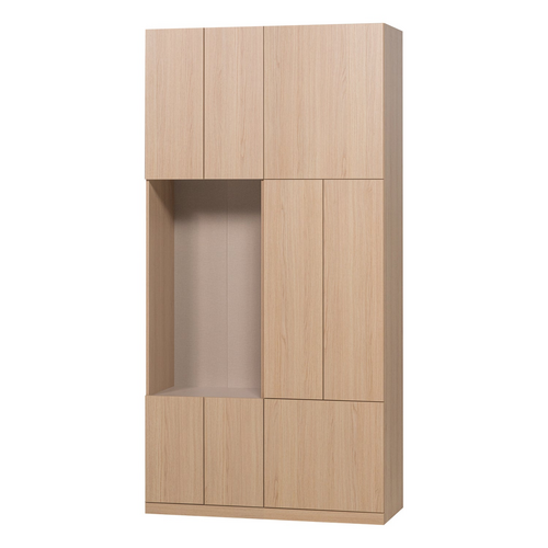 WOOOD Build wandkast combinatie 108 cm eiken decor naturel WOOOD Build wandkast combinatie 108 cm eiken decor naturel