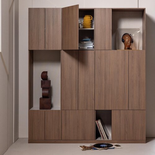 WOOOD Build opbergkast 80 cm eiken decor bruin WOOOD Build opbergkast 80 cm eiken decor bruin
