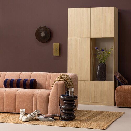 WOOOD Build smalle opbergkast 54 cm eiken decor naturel WOOOD Build smalle opbergkast 54 cm eiken decor naturel