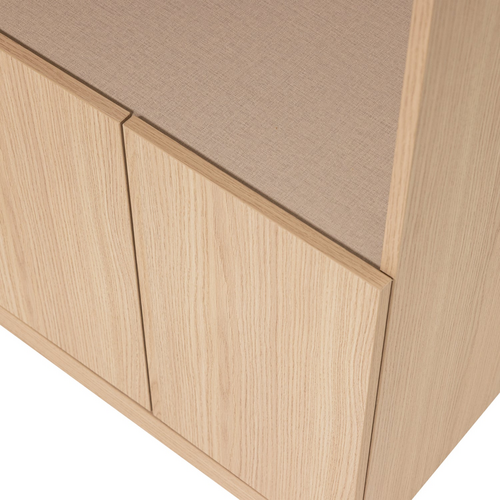 WOOOD Build smalle half open kast 54 cm eiken decor naturel WOOOD Build smalle half open kast 54 cm eiken decor naturel