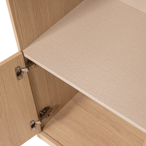 WOOOD Build smalle half open kast 54 cm eiken decor naturel WOOOD Build smalle half open kast 54 cm eiken decor naturel