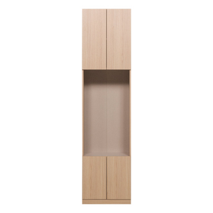 WOOOD Build smalle half open kast 54 cm eiken decor naturel WOOOD Build smalle half open kast 54 cm eiken decor naturel