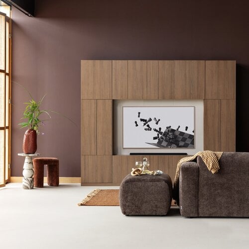 WOOOD Build armoire TV 160 cm décor chêne brun WOOOD Build armoire TV 160 cm décor chêne brun