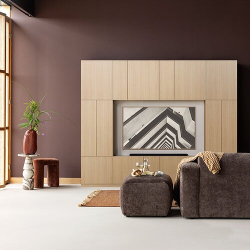 WOOOD Build armoire TV 160 cm décor chêne brun WOOOD Build armoire TV 160 cm décor chêne brun