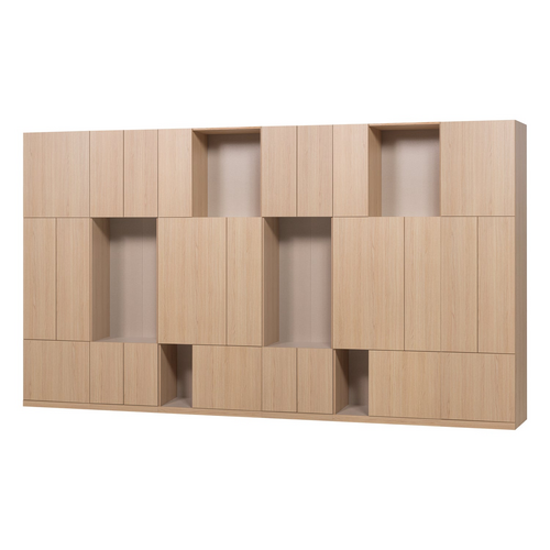 WOOOD Build wandkast combinatie 376 cm eiken decor naturel