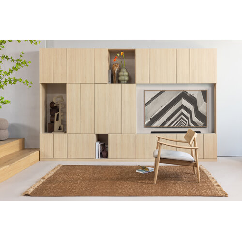 WOOOD Build combinaison d'armoires murales 376 cm décor chêne naturel