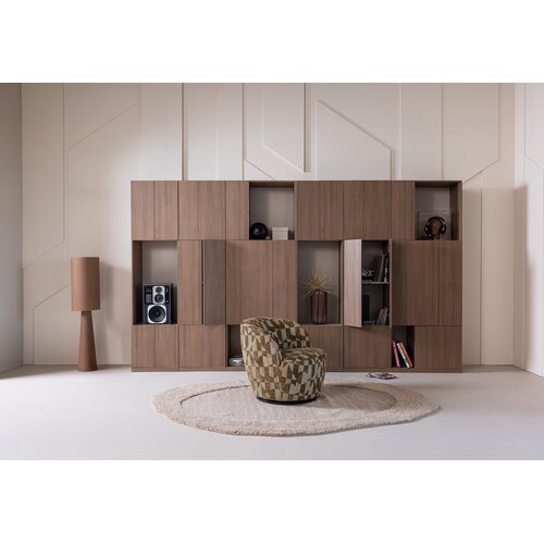 WOOOD Build ensemble mural 188 cm décor chêne brun WOOOD Build ensemble mural 188 cm décor chêne brun