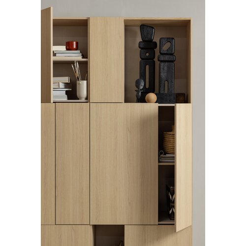 WOOOD Build wandkast combinatie 188 cm eiken decor naturel WOOOD Build wandkast combinatie 188 cm eiken decor naturel
