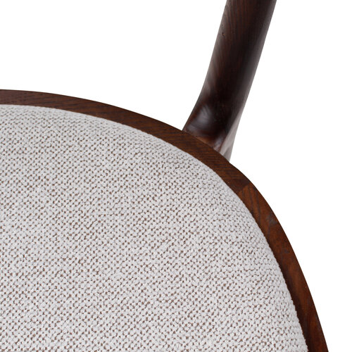 Castle Line Lexy armstoel beige houten poten es/walnut Castle Line Lexy armstoel beige houten poten es/walnut