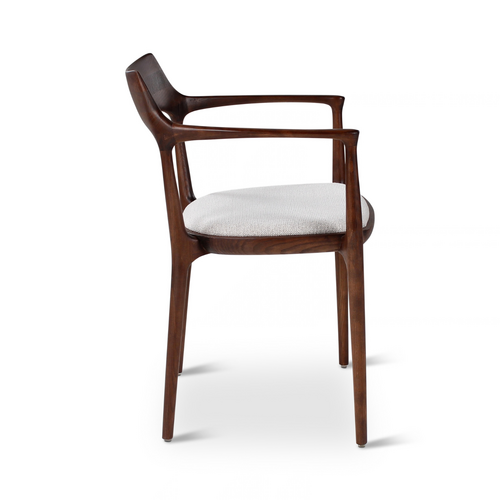Castle Line Lexy armstoel beige houten poten es/walnut Castle Line Lexy armstoel beige houten poten es/walnut