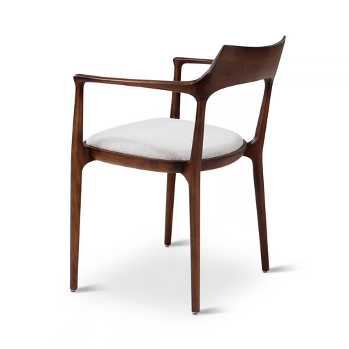 Castle Line Lexy armstoel beige houten poten es/walnut Castle Line Lexy armstoel beige houten poten es/walnut