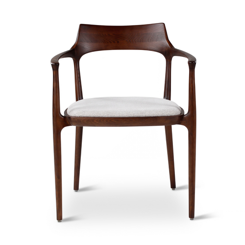 Castle Line Lexy armstoel beige houten poten es/walnut Castle Line Lexy armstoel beige houten poten es/walnut