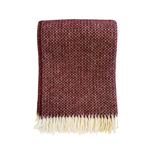 Klippan Lima plaid burgundy