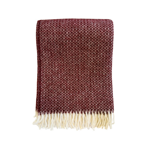 Klippan Lima plaid burgundy Klippan Lima plaid burgundy