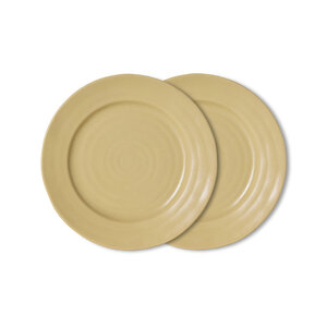 HKLiving Farmhouse ontbijtbord cream Ø 22 - set van 2 HKLiving Farmhouse ontbijtbord cream Ø 22 - set van 2