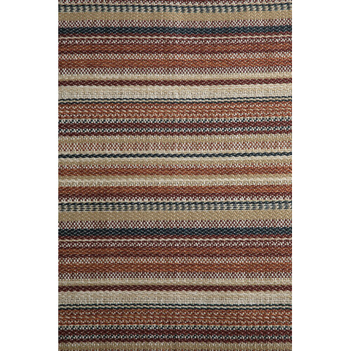 Ethnicraft Zahara outdoor poef terra stripe stof Ethnicraft Zahara outdoor poef terra stripe stof