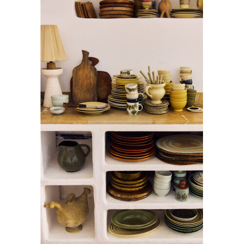 HKLiving Farmhouse eetbord cream Ø 26.5 - set van 2 HKLiving Farmhouse eetbord cream Ø 26.5 - set van 2