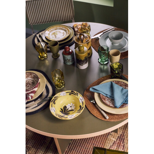 HKLiving Farmhouse eetbord cream Ø 26.5 - set van 2 HKLiving Farmhouse eetbord cream Ø 26.5 - set van 2