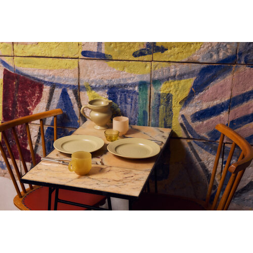 HKLiving Farmhouse ontbijtbord cream Ø 22 - set van 2 HKLiving Farmhouse ontbijtbord cream Ø 22 - set van 2