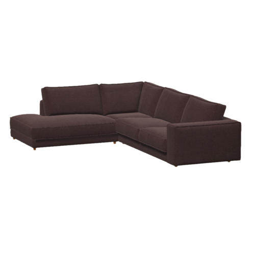 Bolia Noora hoeksofa 305 x 240 cm - Canyon Burgundy - oiled oak Bolia Noora hoeksofa 305 x 240 cm - Canyon Burgundy - oiled oak