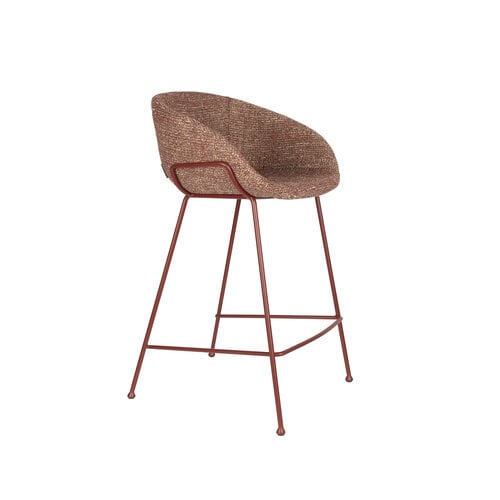 Zuiver Feston counterstoel rood ZH 65 cm Zuiver Feston counterstoel rood ZH 65 cm