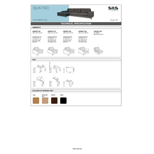 Sits Quattro  sofa hoekopstelling set 14