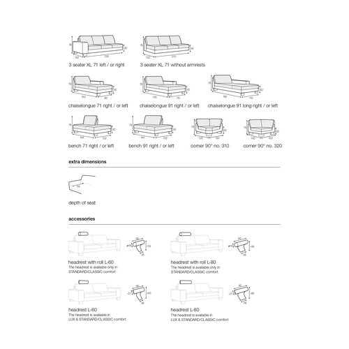 Sits Quattro  sofa hoekopstelling set 14