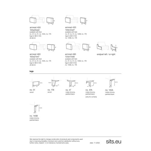 Sits Quattro  sofa hoekopstelling set 14