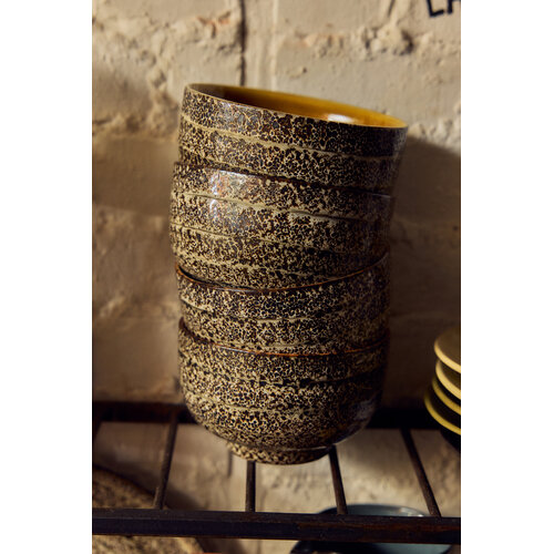 HKLiving 70s noodle kommen brew variation - set van 4 HKLiving 70s noodle kommen brew variation - set van 4