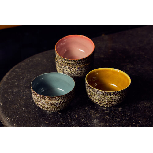 HKLiving 70s noodle kommen brew variation - set van 4 HKLiving 70s noodle kommen brew variation - set van 4