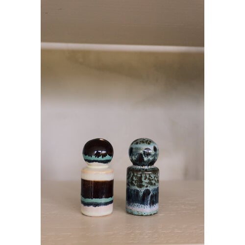 HKLiving 70s peper- en zoutvat swirl