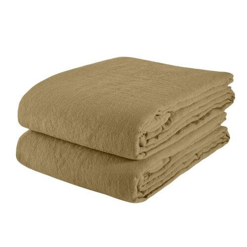 Linge Particulier Tafelkleed linnen Curry 220 x 220