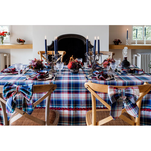 Maison Dînette Émile navy strikjes - set van 2 Maison Dînette Émile navy strikjes - set van 2