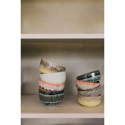 HKLiving 70s noodle kommen sunset - set van 4