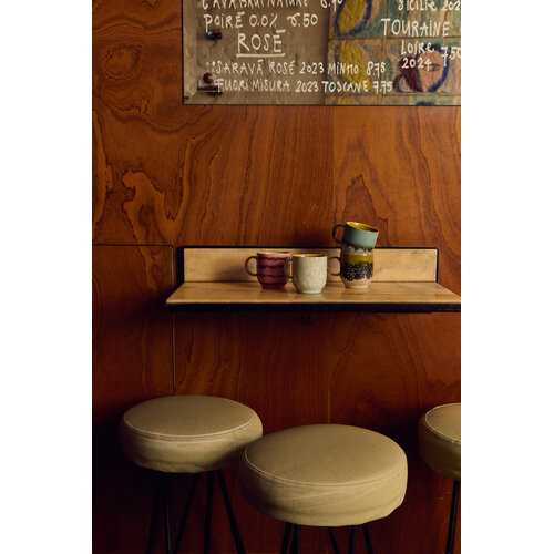 HKLiving 70s café mokken calming - set van 4 HKLiving 70s café mokken calming - set van 4
