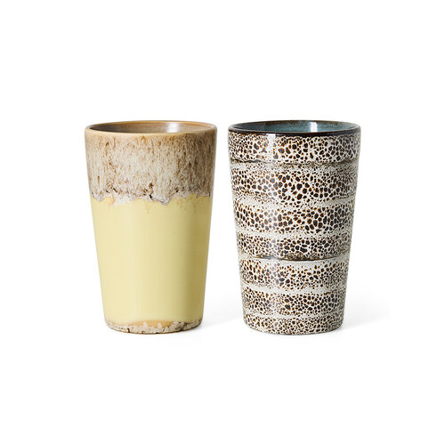 HKLiving 70s theemokken dolce - set van 2 HKLiving 70s theemokken dolce - set van 2