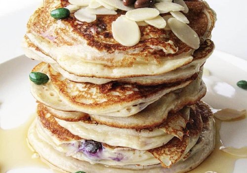 Blueberry proteïne pancakes 