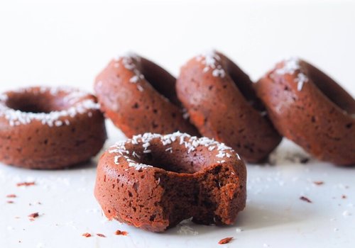 Choco coconut donuts