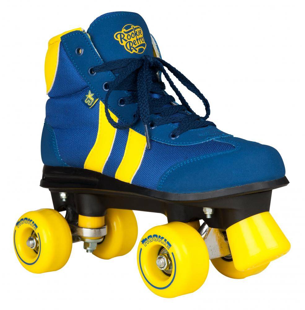 Rookie Retro V2 1 Blue Yellow Roller Skates Sucker Punch Skate Shop