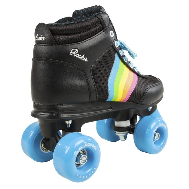 Rookie Forever Rainbow Black Roller Skates
