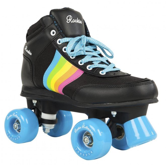 Rookie Forever Rainbow Black Roller Skates