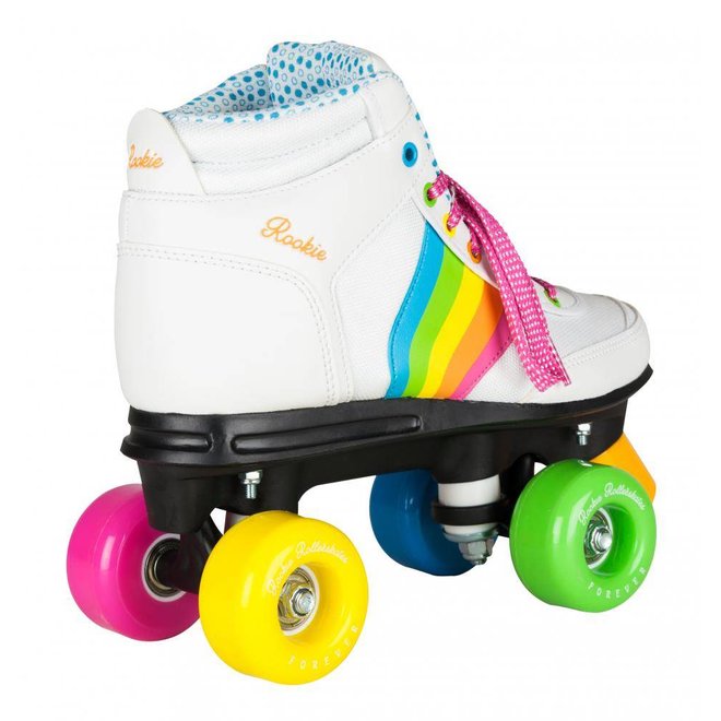 Rookie Forever Rainbow White Roller Skates