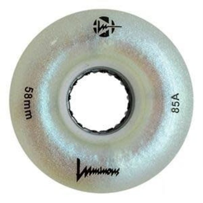 Luminous Light Up Wheels - White Pearl - 58mm