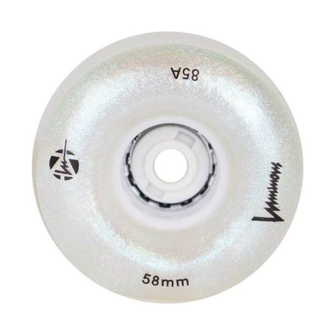 Luminous Light Up Wheels - White Pearl - 58mm