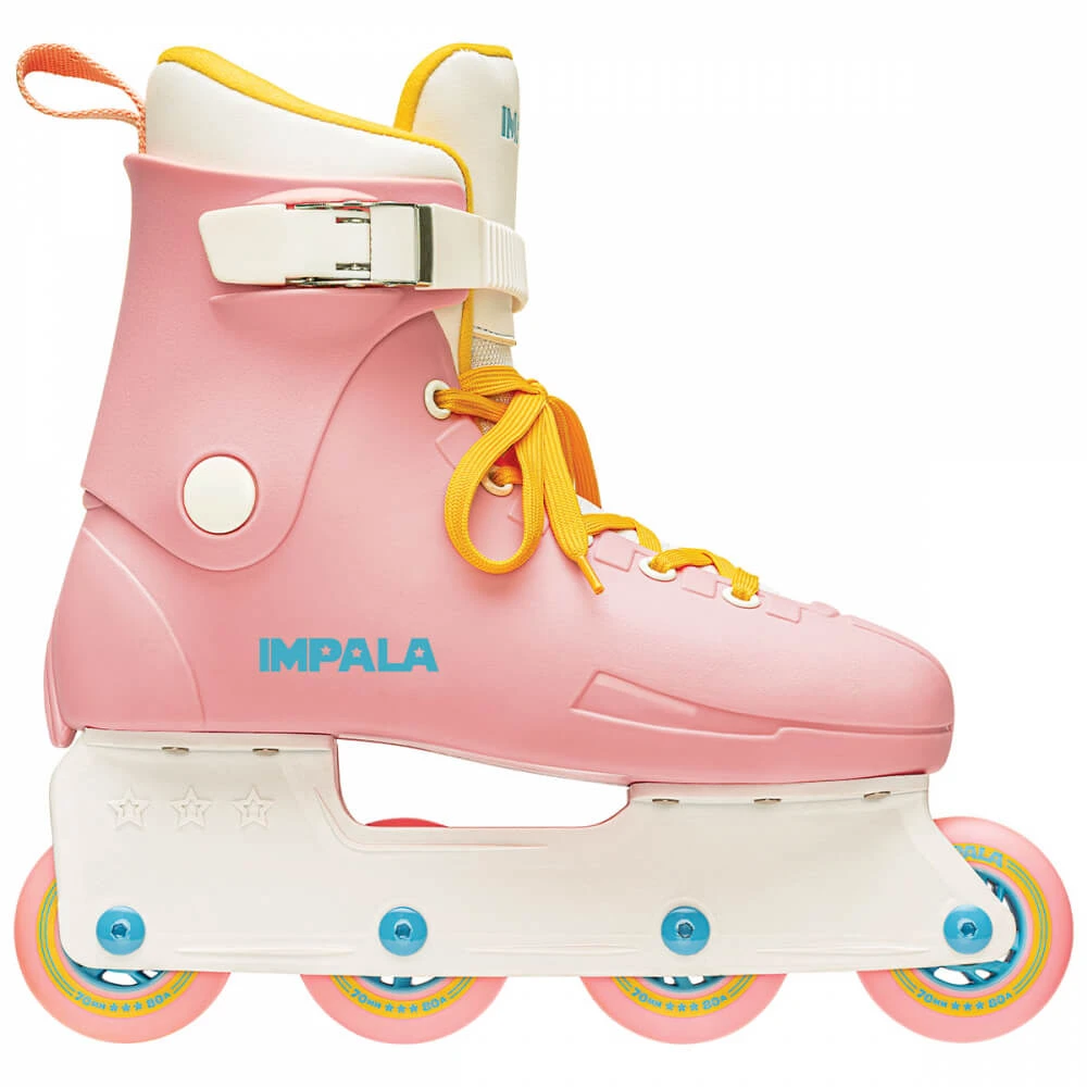 Impala Lightspeed Inline Skate - Pink & Yellow - Sucker Punch Skate Shop