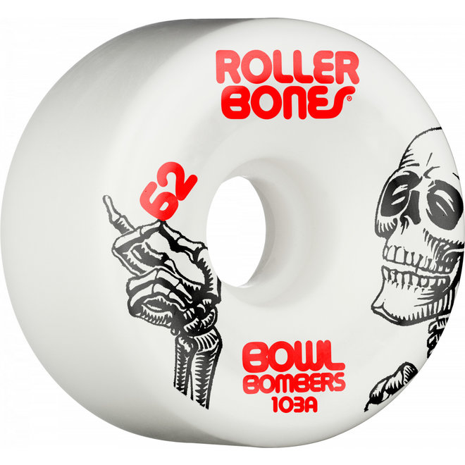 RollerBones Bowl Bombers Blanc