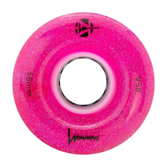 Luminous Light Up Wheels - Glitter Pink - 58mm