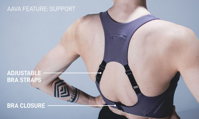 AAVA Armoured Sports Bra • Raven