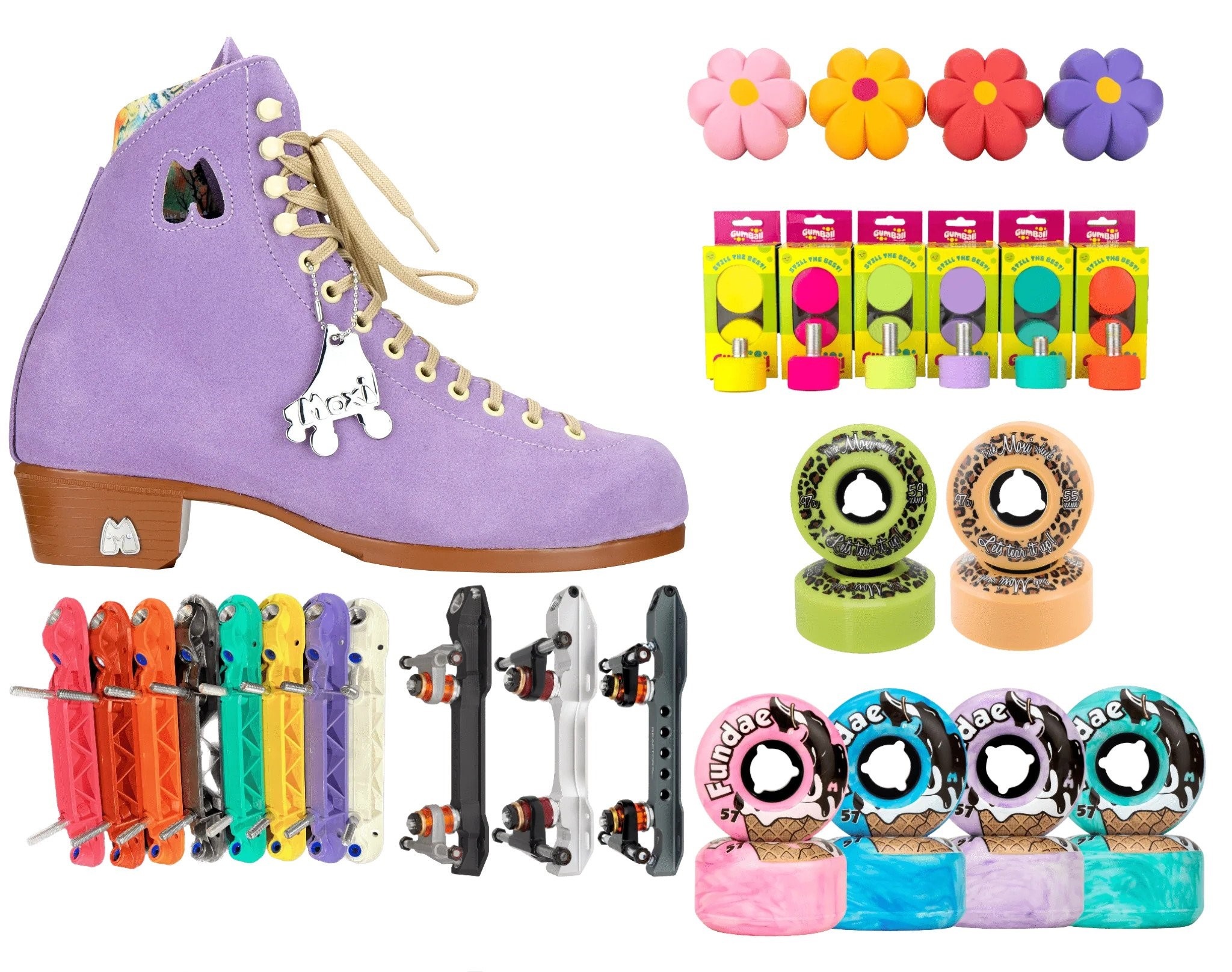 Customise your own Moxi Lolly Roller Skates Sucker Punch Skate Shop