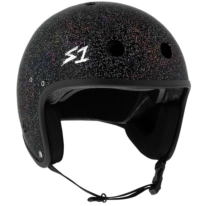S1 Retro Lifer E-Helmet Black Gloss Glitter